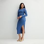 Women's INTEMPO Long Sleeve Bodycon Dress Intempo