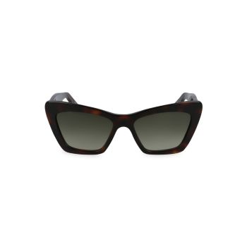 Классические солнцезащитные очки «кошачий глаз» 55 мм с логотипом Salvatore Ferragamo