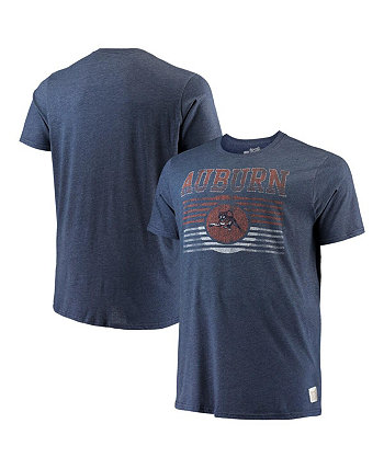 Мужская футболка темно-синего цвета с принтом Auburn Tigers Big and Tall Mock Twist Original Retro Brand