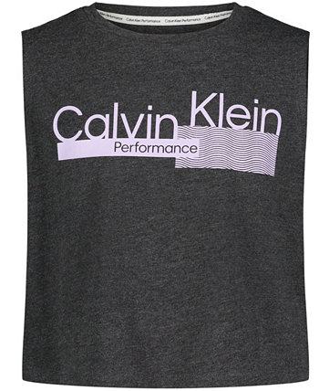 Укороченная футболка с логотипом Big Girls Muscle Calvin Klein