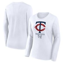 Women's Fanatics Branded  White Minnesota Twins Long Sleeve T-Shirt Fanatics