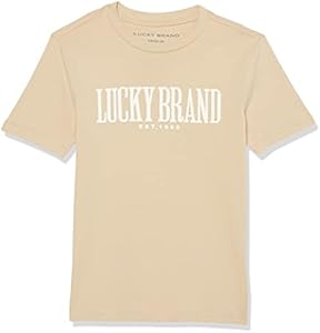 Lucky Brand Boys' Short Sleeve Graphic Crew Neck T-Shirt, Soft, Comfortable, Relaxed Fit Lucky Brand