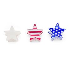 Patriotic Star 3-piece Small Claw Hair Clip Set Unbranded