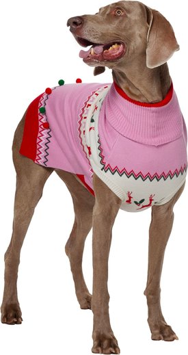 Frisco Fa La La 3D Dog & Cat Turtleneck Sweater Frisco