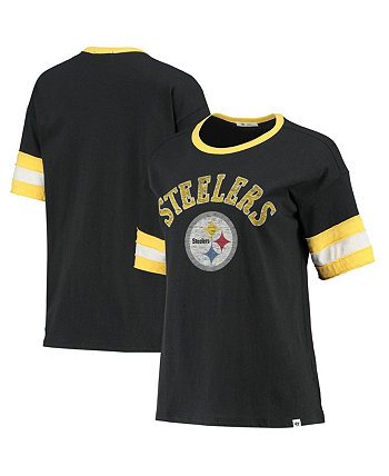 Женская черная футболка Pittsburgh Steelers Dani '47 Brand