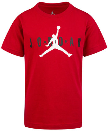 Хлопковая футболка с логотипом Little Boys Jordan