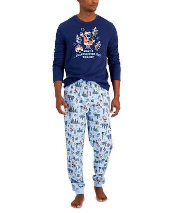 Соответствующий мужской пижамный комплект Macy's Thanksgiving Day Parade Mix It, созданный для Macy's Family Pajamas