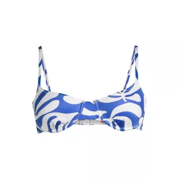 Eva Printed Underwire Bikini Top SOLID & STRIPED