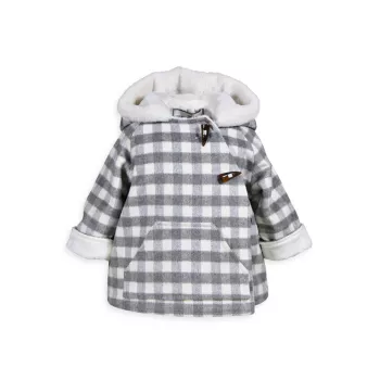 Baby Girl's &amp; Куртка с запахом в клетку для маленькой девочки WIDGEON