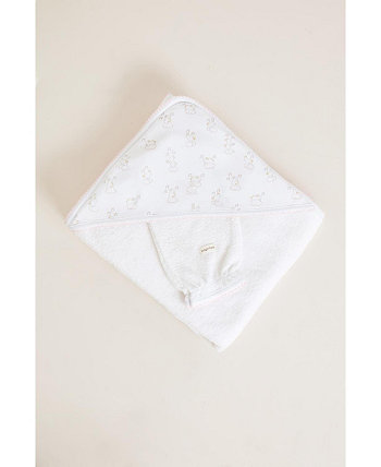 Colette Music Towel & Mitten Set Made Of Premium Peruvian Pima Cotton for Infants Babycottons