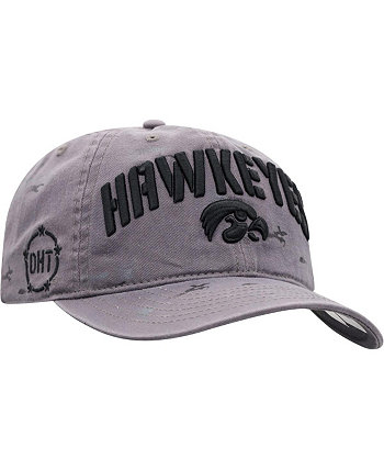 Мужская серая регулируемая кепка для бега Iowa Hawkeyes OHT в военном стиле Top of the World