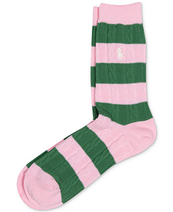 Женские носки косой вязки для регби Ralph Lauren