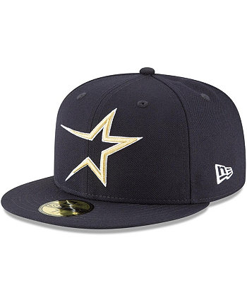 Men's Navy Houston Astros Cooperstown Collection Wool 59FIFTY Fitted Hat New Era