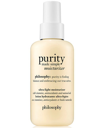 purity Made Simple Ультра-легкий увлажняющий крем, 4,7 унции. Philosophy
