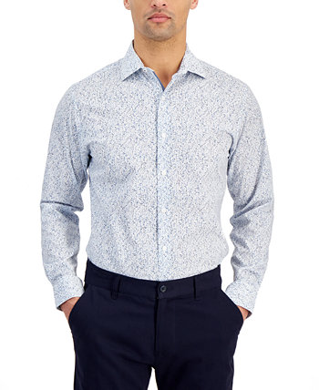Мужская классическая рубашка контрастного цвета, созданная для Macy's Bar III