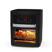16-qt XL Size Air Fryer with LED Digital Touchscreen Rotisserie Oven Abrihome