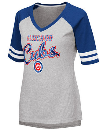 Женская футболка "Чикаго Кабс Гол энд Лайн" Реглан G-III Sports
