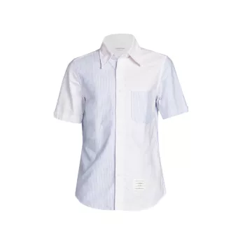Straight-Fit Collared Shirt THOM BROWNE