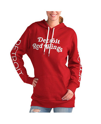 Women's Red Detroit Red Wings Overtime Pullover Hoodie G-III
