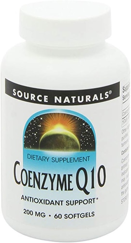 Source Naturals Коэнзим Q10 — 200 мг — 60 мягких таблеток Source Naturals