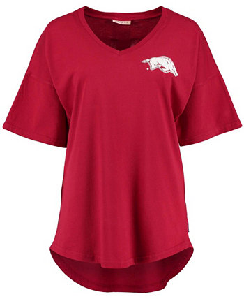 Женская футболка оверсайз Cardinal Arkansas Razorbacks Spirit Jersey