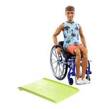 Кукла Ken® Fashionista с инвалидной коляской и пандусом Barbie