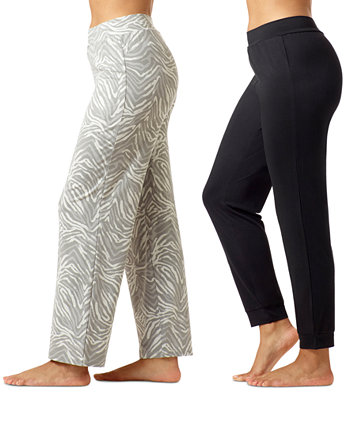 Women's 2-Pk. Pure Comfort Mid-Rise Pajama Pants HUE