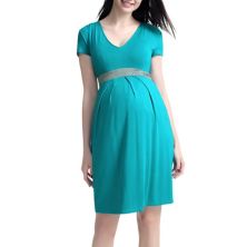 Контрастное плиссированное платье Pokkori для беременных Pokkori