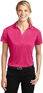 Sport-Tek Ladies Heather Contender Polo. LST660 Sport-Tek