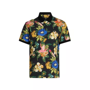 Рубашка-поло с цветочным принтом Etro