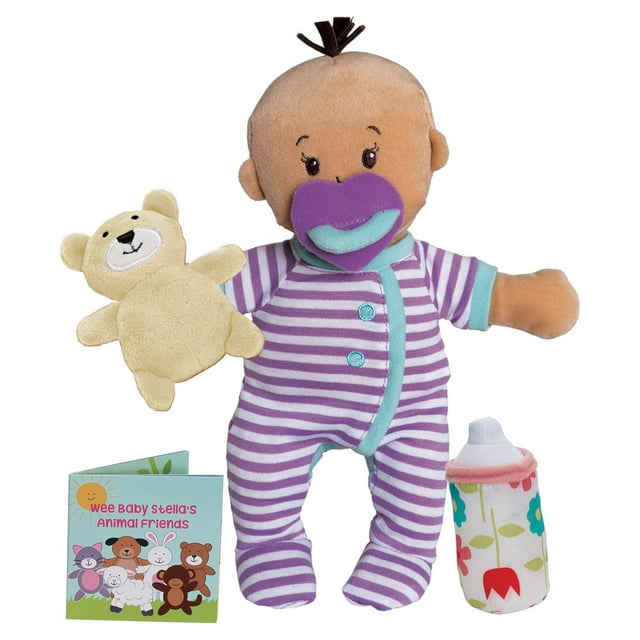 Manhattan Toy Wee Baby Stella Beige Sleepy Times Scent 12" Soft Baby Doll Set Manhattan Toy