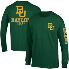 Мужская футболка с длинным рукавом Champion® Green Baylor Bears Team Stack Champion