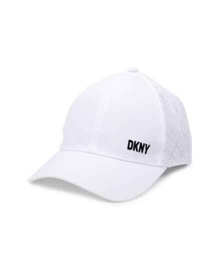 Перфорированная бейсболка с логотипом DKNY