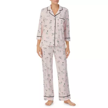 Пижамный комплект из двух предметов с изображением далматинца Kate Spade New York