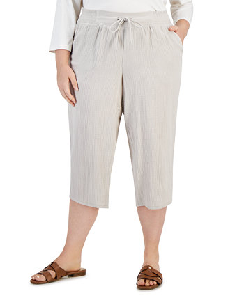 Укороченные брюки больших размеров из марли, созданные для Macy's J&M Collection