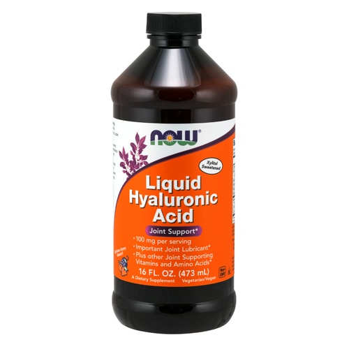 NOW Liquid Hyaluronic Acid Berry — 100 мг — 16 жидких унций NOW Foods