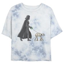 Детская укороченная футболка с графическим рисунком «Звездные войны: Дарт Вейдер AT-AT Walker» Star Wars