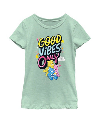 Girl's Good Vibes Only  Child T-Shirt Care Bears
