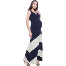 Платье макси с цветными блоками для беременных Pokkori Pokkori