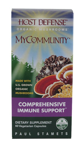 Органические грибы Host Defense™ MyCommunity® -- 60 вегетарианских капсул Host Defense