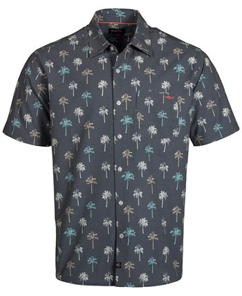 Men's Palm Solo Print Short-Sleeve Button-Up Shirt Salt Life