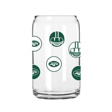New York Jets 16oz. Smiley Can Glass Unbranded