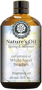 White Sand Beaches Fragrance Oil (60ml) For Diffusers, Soap Making, Candles, Lotion, Home Scents, Linen Spray, Bath Bombs, Slime Nature's Oil