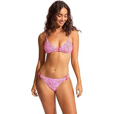 Плавки-стринги Sea Skin Trim Side Hipster от Seafolly из 79% переработанного нейлона с комфортной резинкой Seafolly