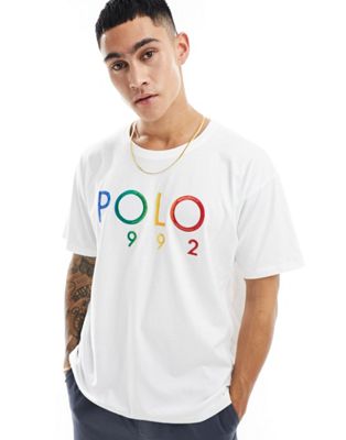 Белая футболка оверсайз с логотипом Polo Ralph Lauren 1992 года Polo Ralph Lauren
