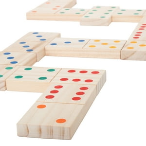 Giant Wooden Dominoes Set, Indoor and Outdoor Play by Hey! Play! Hey! Play!