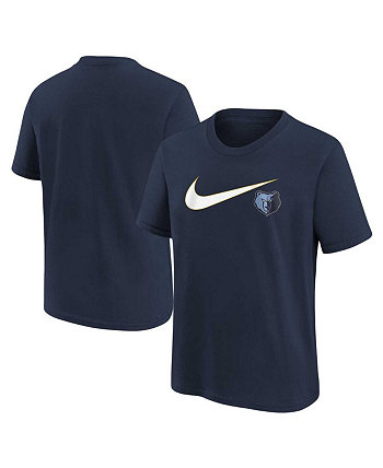 Темно-синяя футболка с галочкой Big Boys Memphis Grizzlies Nike
