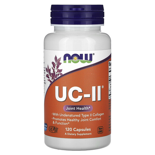 UC-II Здоровье суставов с нативным коллагеном типа II - 120 капсул - NOW Foods NOW Foods
