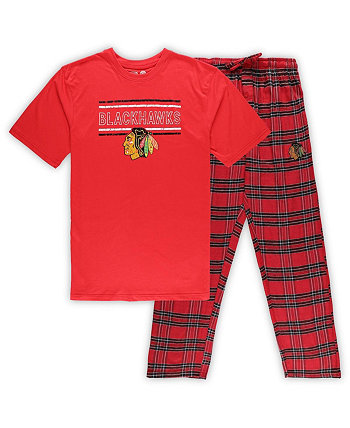 Мужской красный комплект для сна из футболки Chicago Blackhawks Big and Tall и пижамных штанов Profile