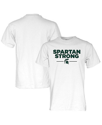 Men's White Michigan State Spartans Spartan Strong T-shirt Step Ahead